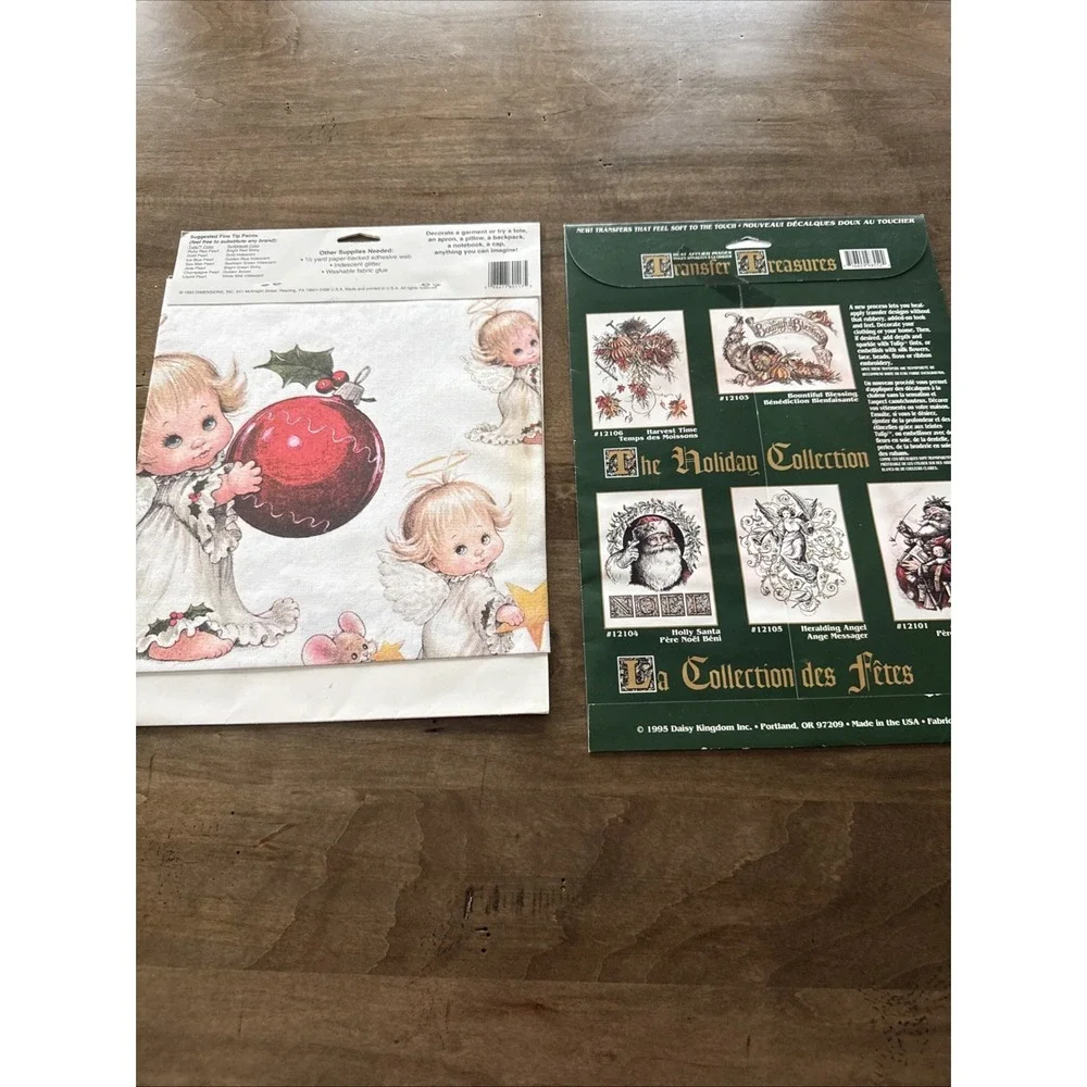 Vtg Daisy Kingdom/Dimensions Transfer Treasures Iron On Heat Images Lot 2